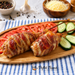 Frigărui din carne tocată cu bacon și cașcaval