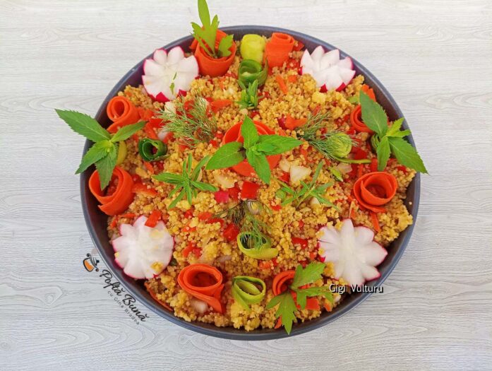 Aperitiv festiv cu couscous și legume