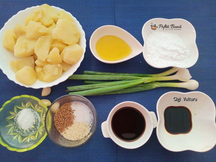Ingrediente - biluțe din cartofi în stil chinezesc
