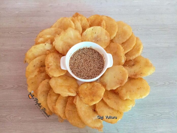 Cartofi prăjiți în tempura