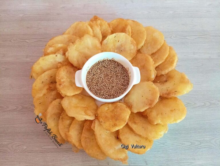 Cartofi prăjiți în tempura