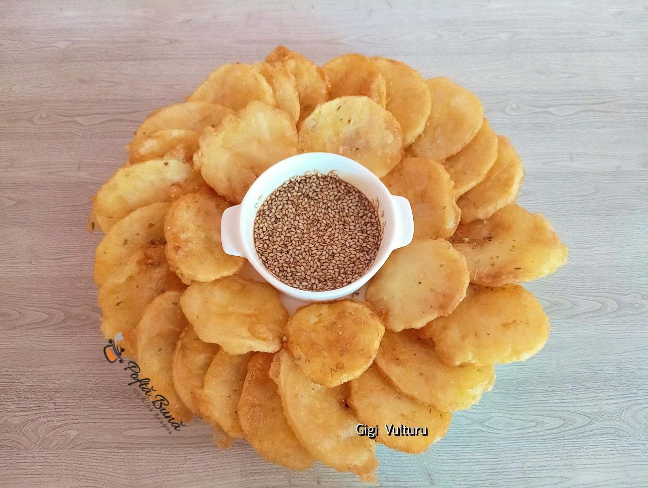 Cartofi prăjiți în tempura