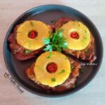Ceafă de porc cu ananas la cuptor