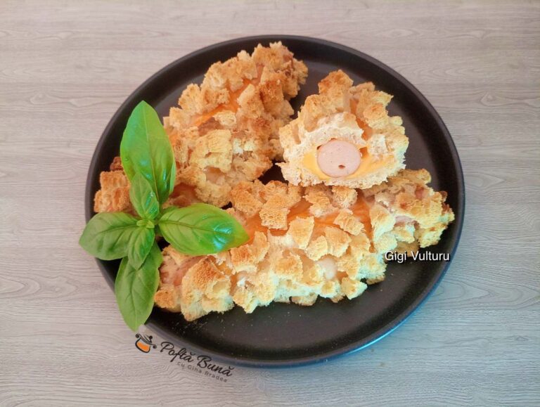 Corndog cu crenvurști și crustă de pâine