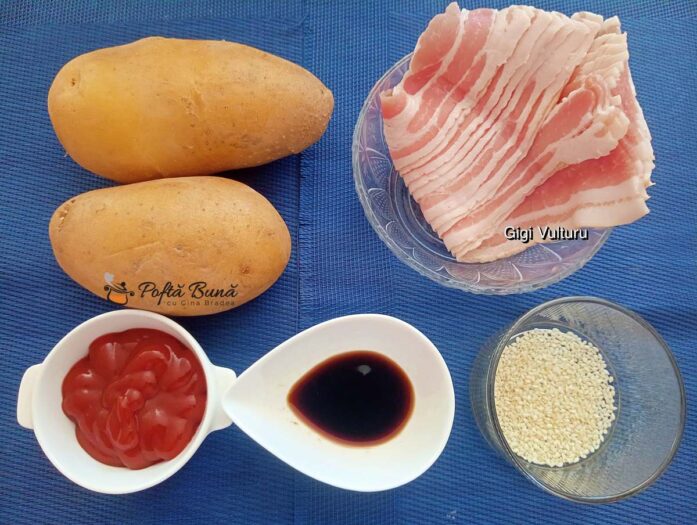 Crispy din cartofi cu bacon - ingrediente