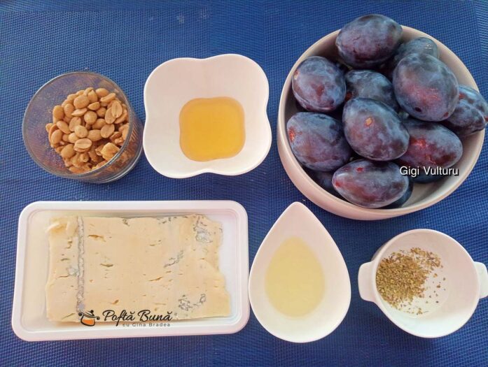 Ingrediente - Prune cu gorgonzola și nuci la cuptor